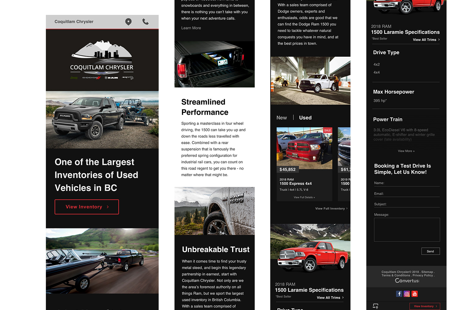 Initial Landing Page Mobile
